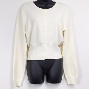 Tailor by B. Moss Company Cream Cardigan Medium
